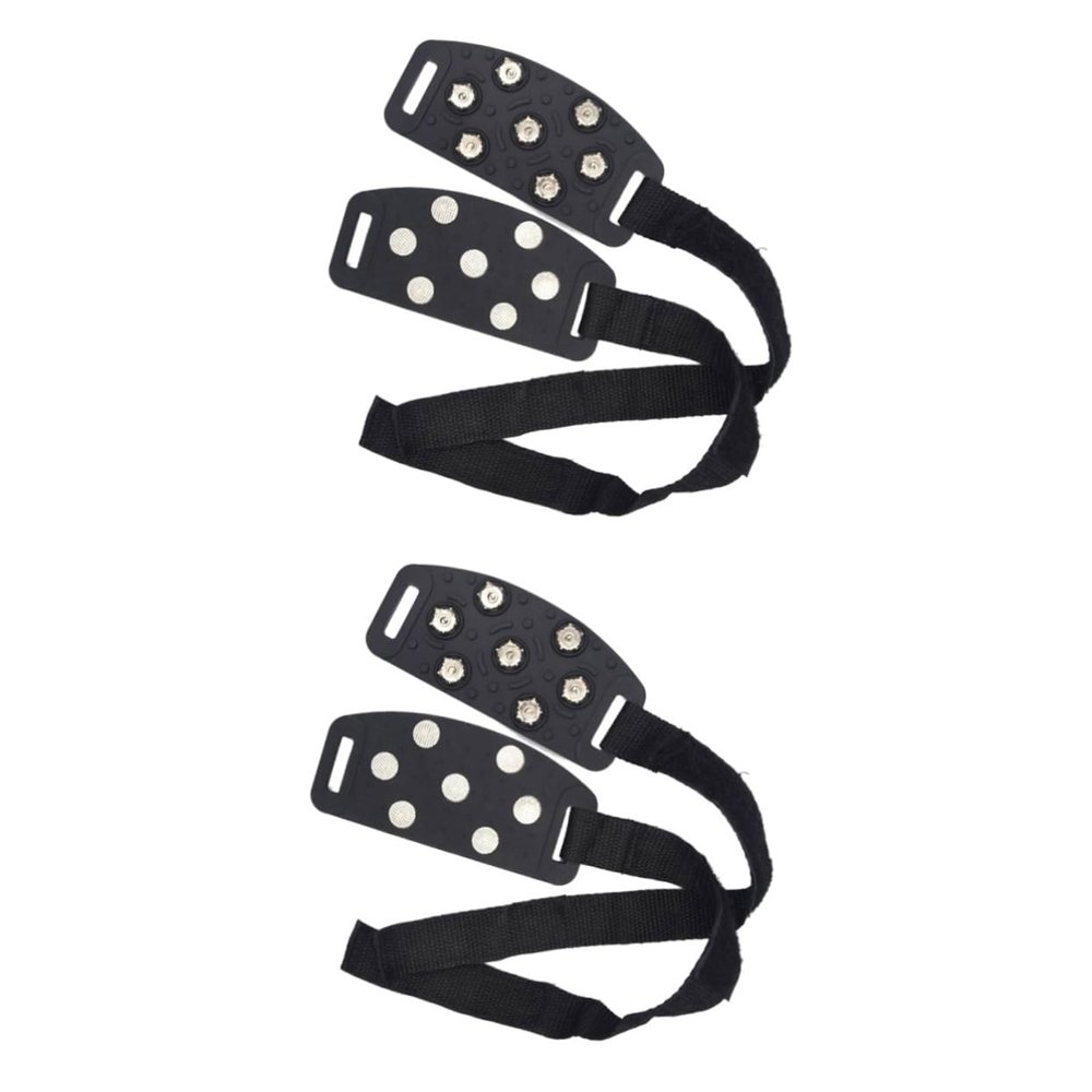 BESPORTBLE 4pcs Snow Shoes Ice Crampon Protector Winter Walking Cleats Boot Covers Non-Slip for Men Women