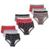 Calvin Klein Kids Boys' Modern Cotton Brief Underwear 9-Pack, Red/Grey/Black Print/Grey Print, Large view 1