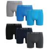 AND1 Mens Boxer Briefs - 6 Pack Sport Performance Compression Mens Boxers, No Fly Pouch - Moisture Wicking Underwear for Men, Size 3X-Large, Black/Navy Blue/Grey/Directoire Blue/Methyl Blue view 1