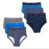 Calvin Klein Kids Boys' Modern Cotton Brief Underwear 6-Pack, Castlerock/Royal Blue/Blue Logo, Small view 1