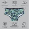Calvin Klein Kids Boys' Modern Cotton Brief Underwear 6-Pack, Castlerock/Royal Blue/Blue Logo, Small view 2