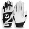TW sports & kilts TW Baseball/Softball Batting Gloves for Youth. (White/Black, Large) view 1