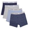 Calvin Klein Kids Boys' Modern Cotton Boxer Brief Underwear 4-Pack, Heather Grey/Blue Ck Logo, Large view 1