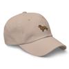 Golden Retriever Dog Embroidered Baseball Cap Cotton Adjustable Dad Hat Stone view 2
