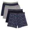 Calvin Klein Kids Boys' Modern Cotton Boxer Brief Underwear 4-Pack, Blue Ck/Heather Grey, Large view 1