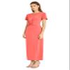 Donna Morgan Women's Dresses Twist Detail Maxi Dress for Women | Cocktail & Wedding Guest | Casual Dresses for Women, Paradise Pink, 4 view 1