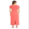 Donna Morgan Women's Dresses Twist Detail Maxi Dress for Women | Cocktail & Wedding Guest | Casual Dresses for Women, Paradise Pink, 4 view 3