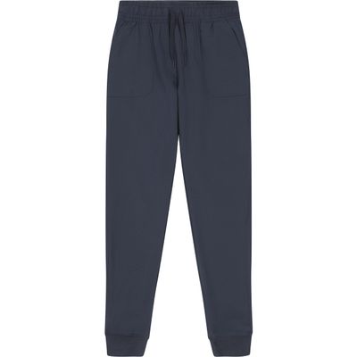Nautica Girls' School Uniform Jogger Pants, Stretch Performance Fabric, Elastic Waistand with Drawstring Closure, Navy, 7
