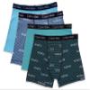 Calvin Klein Boys Modern Cotton Boxer Brief Underwear 4-Pack, Seafoam/Blue/Striped Print, Large view 1