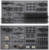 Evike EMG Battle Wall System Weapon Display & Storage Panels (Size: 24 x 24 / Dark Grey) view 4