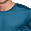 RBX Men's Workout T-Shirt, Breathable Lightweight Stretch Jersey Moisture Wicking Quick Dry Running Training Top Teal Jacquard Heather L view 2