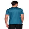 RBX Men's Workout T-Shirt, Breathable Lightweight Stretch Jersey Moisture Wicking Quick Dry Running Training Top Teal Jacquard Heather L view 3