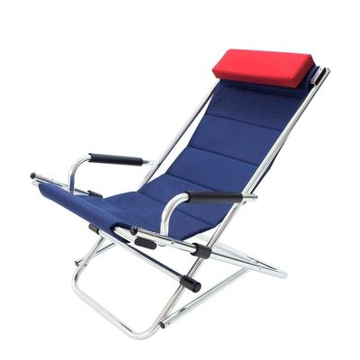 NTIYOU Chairs Camping Chair Folding Recliner Adjustable Folding Chair with Headrest Armrest,Suitable for Courtyard,Beach,Lawn,Living Room Outdoor (Color : B)