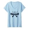 Womens Lake Minnetonka Minnesota Vintage Distressed V-Neck T-Shirt view 1