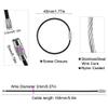 50 Pcs Black Nylon Coated Wire Keychain Cable Chain,Luggage Tag Loops,2mm Twist Barrel,5.9 Inches Length view 2