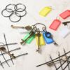 50 Pcs Black Nylon Coated Wire Keychain Cable Chain,Luggage Tag Loops,2mm Twist Barrel,5.9 Inches Length view 4