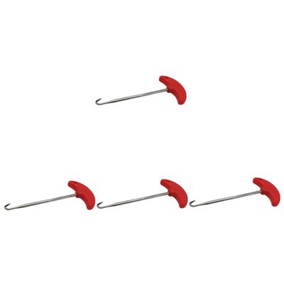 Sosoport 4pcs Professional Shoelace Puller Tool Hockey Lace Tightener for Ice Skates Portable Shoelace Tightener Hook