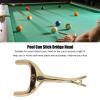 KJAOYU Portable Billiards Bridge Head,Gold Color Pool Cue Stick Bridge Head Aluminum Alloy Firm Fixing Billiard Pool Cue Rack Frame Bridge Head view 4