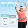 JKSHMYT Smart Weighted Fit Hoop Plus Size 60 inch, 30 Detachable Links view 2