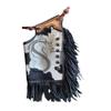 Sazaar Tack Western Hairon Leather Chinks Basket Weave Hand Tooled for Men Women Kids Custom Made Small Medium Large ST-CHI-066 (X-Small) view 1