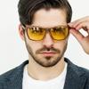 BIRCEN Night Vision Glasses for Driving: HD Anti Glare Metal Frame Men Night Driving Glasses view 2