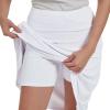 NOOYME 24" Skorts Modest for Women with Pockets Midi Knee Length Athletic Skirts (XXXL, White) view 4