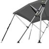 Oceansouth Breakwater Sportz Bimini Top  4ft with Rear Support Poles, Waterproof Includes Storage Boot  4ft (75  83, Gray) Fishing Bows Sun Shade Boat Waterproof Cover Boot Storage Bow Beach view 2