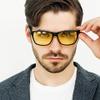 BIRCEN Night Vision Glasses for Driving: HD Anti Glare Metal Frame Men Night Driving Glasses view 2