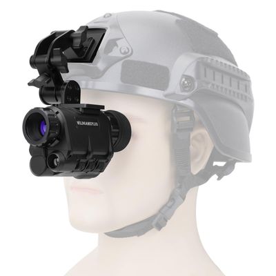 WILDGAMEPLUS 2K 40HZ HD Head Mounted Helmet Night Vision Goggles,984ft Observation Distance WiFi/App Remote Control Waterproof 64GB Storage NVG Monocular with Mount Bracket NVG30