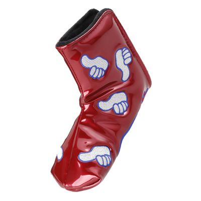Anneome Delicate Golfs Club Head Cover Handmade Pu Material Weather-Resistant Clean Unique Thumb Pattern Protects Your Golf Clubs from Water and Damage