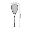 Beginner Squash Racket Lightweight Transparent Racket, Oversized, Foam and Rubber Wrapped Handle, Wide Application (Red) view 3