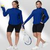 GGOV Women's Golf Polo Long Sleeve Workout Tops V Neck UPF 50+ Sun Protection Quick Dry Lightweight Active Tennis Shirts view 4