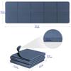 READAEER Foldable Yoga Mat for Travel Folding Yoga Mat 6mm Thick with Carrying Bag, Non-Slip TPE Exercise Pilates Mat for 72" L x 24" W x 0.24 Inch (Blue) view 3