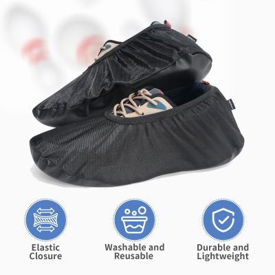 Mangrove Bowling Shoe Covers, Anti-Slip Shoe Cover Protector for Men Women Adult, Easy-On Reusable Shoes Cover with Size M-L-XL-XXL, Must-Have Bowling Accessories Equipment (XX-Large)