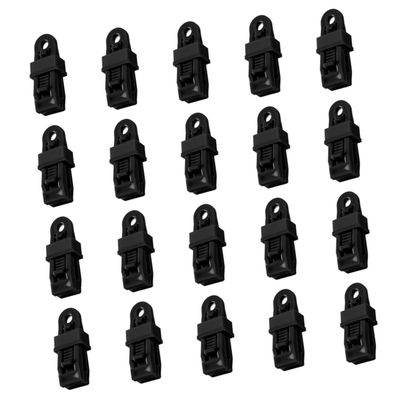 BCOATH Tent Canopy Clips Wind Rope Awnings Clamp 20pcs Camping Clips Fixing Clamp for Outdoor Tents