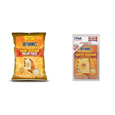 HotHands Hand Warmer Value Pack(10 Count) & HotHands Body & Hand Super Warmers - Long Lasting Natural Odorless Air Activated Warmers - Up to 18 Hours of Heat - 3 Individual Warmers