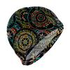 Stylish Printed Swimming Cap Hair Scalp Protection Less Resistance Waterproof for Women Large for Long Hair Men's Swim Cap Ideal for Adults Teens Bohemian Wind view 1