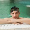 Stylish Printed Swimming Cap Hair Scalp Protection Less Resistance Waterproof for Women Large for Long Hair Men's Swim Cap Ideal for Adults Teens Bohemian Wind view 3