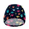 Stylish Printed Swimming Cap Hair Scalp Protection Less Resistance Waterproof for Women Large for Long Hair Men's Swim Cap Ideal for Adults Teens Bone view 2
