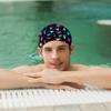 Stylish Printed Swimming Cap Hair Scalp Protection Less Resistance Waterproof for Women Large for Long Hair Men's Swim Cap Ideal for Adults Teens Bone view 3
