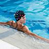 Stylish Printed Swimming Cap Hair Scalp Protection Less Resistance Waterproof for Women Large for Long Hair Men's Swim Cap Ideal for Adults Teens Bone view 4