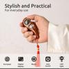 Digital Finger Tasbih with Compass & Night Light - Islamic Prayer Beads Counter, Finger Counter for Dhikr, Meditation, Relaxation, and Healing (Walnut Wood) view 4