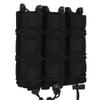 Tactical Triple 9mm Extended Mag Pouch,Quick Pull Pistol Mag Bag,for MP5 MP7 Mag Pouch Holster view 2