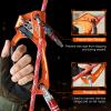 50KN Rescue Figure 8 Descender High Strength Aluminum Alloy Hand Ascender with Ergonomic Rubber Handle Strong Rappelling Gear Equipment for Rock Climbing Tree Arborist Rescue Mountaineering Caving view 3