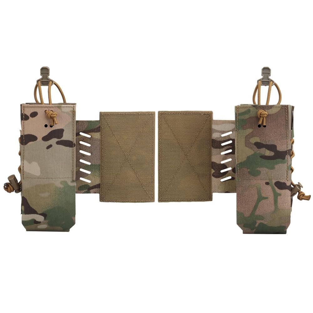 2Pcs Tactical Radio Pouch Holster, for AN/PRC148.152.163,Side Expansion with Hook and Loop,for Attach ToTactical Equipment Vest