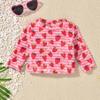 HINTINA 3 Month Baby Girl Long Sleeve Swimsuit Two Piece Rash Guard Set Infant Strawberry Bathing Suit with Hat Swimming Beach Wear 3-6 Months view 4