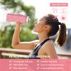 BEAUTAIL Collapsible Water Bottles 20.6oz, Silicone Foldable Portable Travel Water Bottle, BPA-Free, Leakproof Reusable for Traveling Camping Hiking Cycling Yoga Sports Outdoor, 1 Pack (Pink) view 2