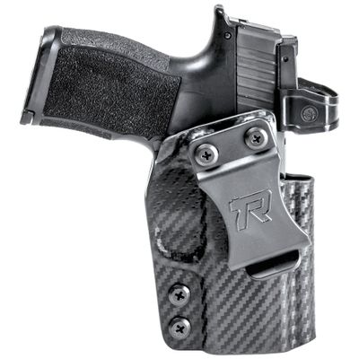 Rounded IWB Holster Fits: CZ Shadow 2 Compact Holster - RH - Carbon Fiber Black Kydex - Concealment Express - American Made