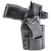 Rounded IWB Holster Fits: CZ Shadow 2 Compact Holster - RH - Carbon Fiber Black Kydex - Concealment Express - American Made view 1