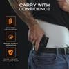 Rounded IWB Holster Fits: CZ Shadow 2 Compact Holster - RH - Carbon Fiber Black Kydex - Concealment Express - American Made view 4